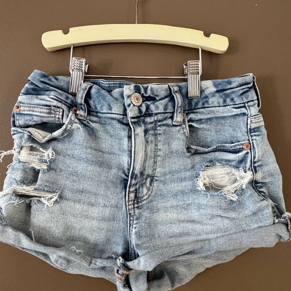 American Eagle Outfitters Light Blue short Jean Shorts - Picture 6 of 7